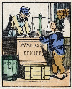 Ilustracja opowieści „” Veridique History of Jeannot Serinet „” Drzeworyt obrazu Imagery Pellerin - Epinal, sd. Koniec XIX wieku. autorstwa French School