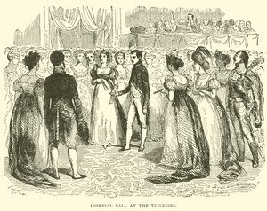 Bal cesarski w Tuileries (grawerowanie) autorstwa French School