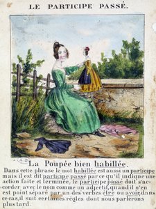 W „La grammaire en images”, album na ulotki, ok. 1850 r. autorstwa French School