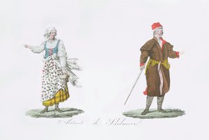 Mieszkańcy Szkalmierza, z „Historia Polski” Bernardo Zaydlera autorstwa French School