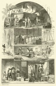 Wnętrze cukrowni (grafika) autorstwa French School