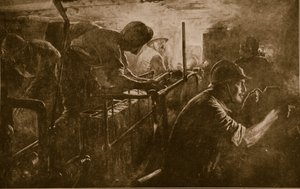 Wnętrze czołgu należącego do francuskiej artylerii szturmowej, 1914-18 autorstwa French School