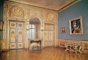 Widok wnętrza Petit Salon, ok.1660 autorstwa French School