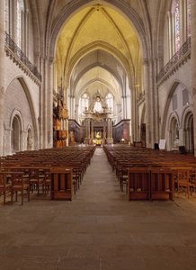 Widok wnętrza katedry d