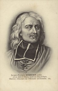 Jacques-Benigne Bossuet (1627-1704), francuski biskup katolicki, teolog i pisarz (litografia) autorstwa French School