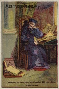 Jacques Amyot , francuski pisarz i tłumacz renesansu oraz biskup Auxerre autorstwa French School