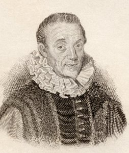 Jacques Auguste de Thou vel Thuanus, francuski historyk, ze słownika historycznego Crabbes, wyd. 1825 autorstwa French School