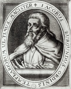 Jacques de Molay (ok. 1243-1314) Mistrz templariuszy autorstwa French School