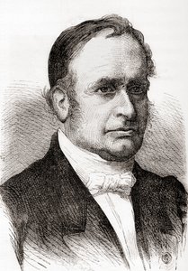 Jean-Baptiste Armand Louis Léonce Élie de Beaumont, z „Les Merveilles de la Science”, wydana ok. 1870 r. (rycina) autorstwa French School