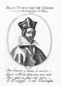 Jean-Francois de Gondi (grafika) autorstwa French School