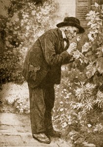 Jean-Henri Fabre obserwujący owady autorstwa French School