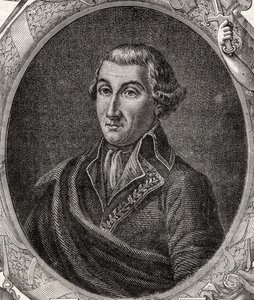 Jean Baptiste Camille Canclaux (1740-1817) z „Histoire de la Revolution Francaise” Louisa Blanca (1811-82) autorstwa French School
