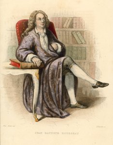 Jean Baptiste Rousseau (kolorowy grawerunek) autorstwa French School