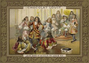 Jean Bart na dworze Ludwika XIV autorstwa French School