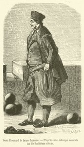 Jean Bouzard odważny człowiek (grafika) autorstwa French School