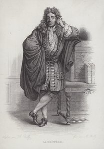 Jean de La Bruyere, francuski filozof, moralista i autor (grafika) autorstwa French School