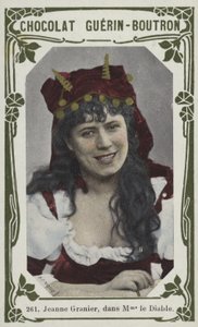 Jeanne Granier w Madame le Diable (kolorowe zdjęcie) autorstwa French School
