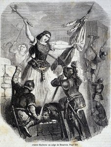 Jeanne Hachette w Beauvais w 1472 r. - w „Histoire de France” L.-P. Anquetil autorstwa French School