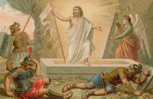 Jezus Chrystus wstający z grobu autorstwa French School