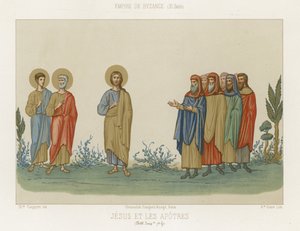 Jezus i apostołowie autorstwa French School