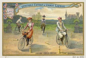Jeux Cyclistes, jazda na rowerze po kręglach we Francji. autorstwa French School