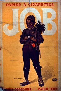 Papier papierosowy Job, 1895 autorstwa French School