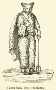 John Bigg, pustelnik z Dinton (rycina) autorstwa French School