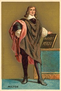 John Milton, angielski poeta (chromolitho) autorstwa French School