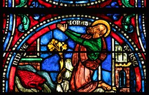 Jonasz wkracza do miasta Tars i Niniwy (w37) (panel współczesny) autorstwa French School