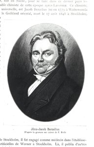 Jons Jakob Berzelius (1779-1848) wg ryciny F. Bolt autorstwa French School