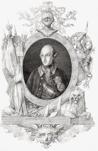 Józef II, z „Histoire de la Revolution Francaise” Louisa Blanca (1811-82) (rycina) autorstwa French School