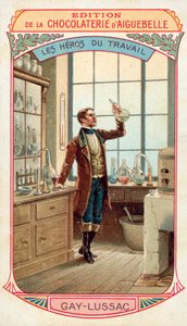 Joseph Louis Gay-Lussac, francuski chemik i fizyk (chromolitho) autorstwa French School