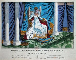 Józefina (1763-1814) Cesarzowa Francji i królowa Włoch (kolor lito) autorstwa French School