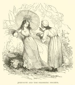 Józefina i prorocza Murzynka (grawerunek) autorstwa French School