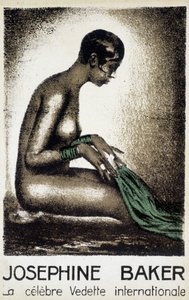 Josephine Baker: słynna międzynarodowa gwiazda. sd. autorstwa French School
