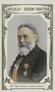 Jules Breton, malarz (kolorowe zdjęcie) autorstwa French School