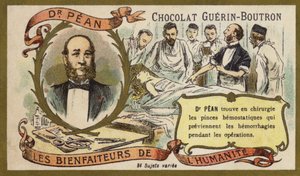 Jules Pean, francuski chirurg (chromolitho) autorstwa French School