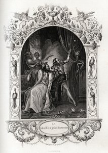 Juliusz III (juliusz lub Iulius lub Giulio) (papież od 1550 do 1555) i młody Bertuccino, pokaz małp. Rycina ilustrująca Histoire des Popes Maurice