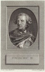 Król Prus Fryderyk II autorstwa French School
