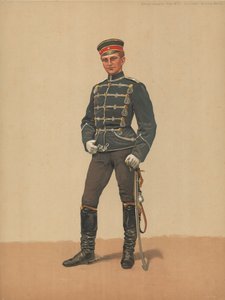 Konigs Hussars Regt nr 7, porucznik tymczasowy Attila autorstwa French School