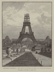 Wystawa powszechna, obecny stan wieży Eiffla autorstwa French School