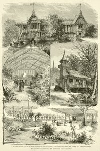 Wystawa leśno-ogrodnicza w Trocadero (rycina) autorstwa French School