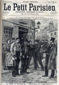 La Bande de Montmartre: Policja aresztowała włamywaczy w Paryżu, w „Le petit Parisien”” autorstwa French School