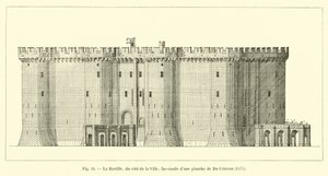 La Bastide, od strony miasta, faksymile płyty Du Cerceau, 1575 autorstwa French School