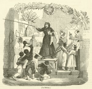 La Befana (grawerowanie) autorstwa French School
