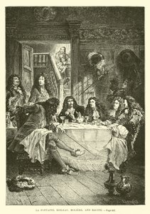 La Fontaine, Boileau, Moliere i Racine autorstwa French School