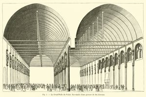 Wielka Sala Pałacu, Faksymile ryciny Du Cerceau autorstwa French School