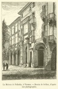 Maison Palladio, Vicence (Grawerowanie) autorstwa French School