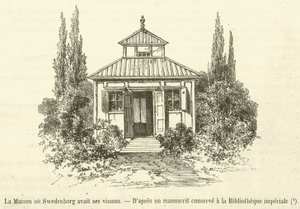 Dom, w którym Swedenborg miał swoje wizje (grafika) autorstwa French School