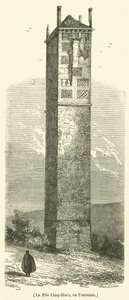 Pile Cinq-Mars, w Touraine (grawerowanie) autorstwa French School